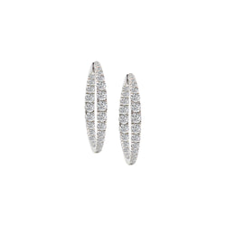 Leto Diamond Hoop Earrings