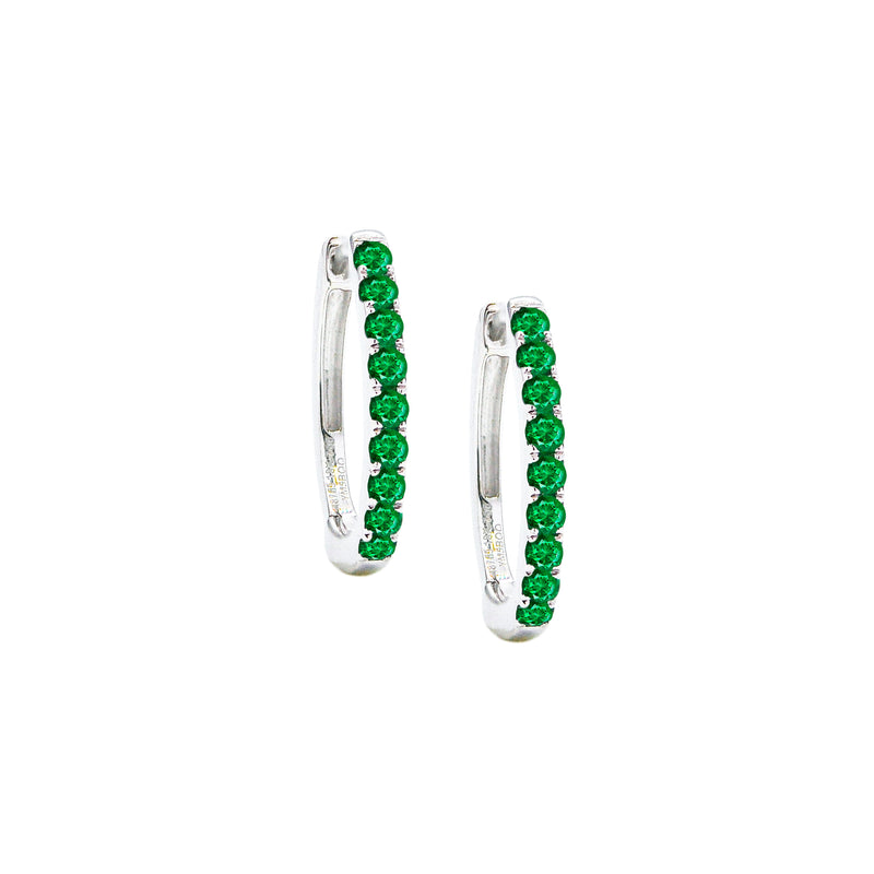 Mini Anuket Emerald Earrings