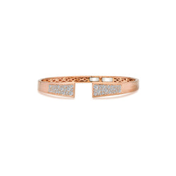 Electra Diamond Bangle in Rose Gold