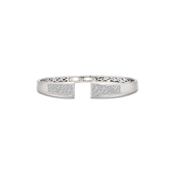 Electra Diamond Bangle in White Gold