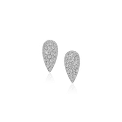 Rhea Diamond Earrings in White Gold