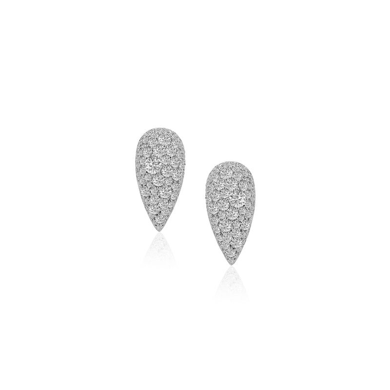 Rhea Diamond Earrings in White Gold