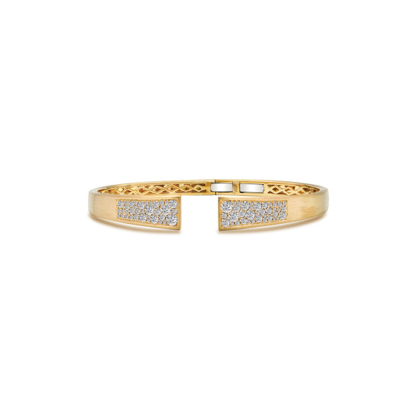 Electra Diamond Bangle in Yellow Gold