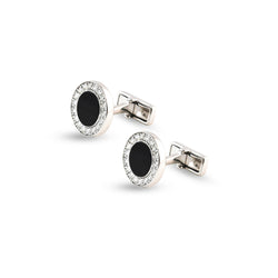 Zeus Diamond and Onyx Cufflinks